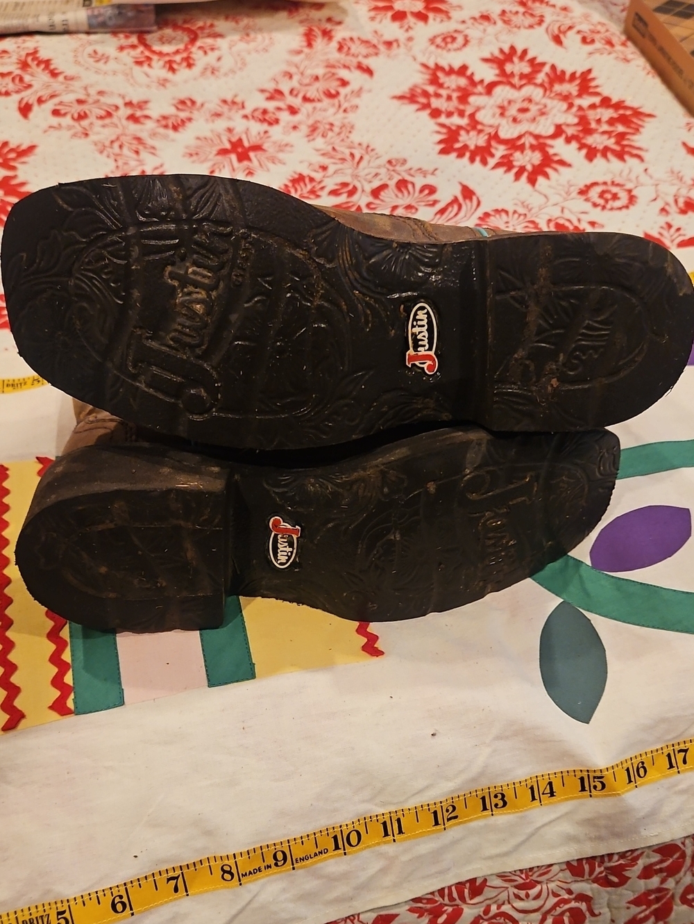 Justin Cowboy Boots Size 10B Womens - Picture 2 of 11